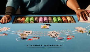 Antarmuka permainan blackjack live NetEnt di platform onehoki